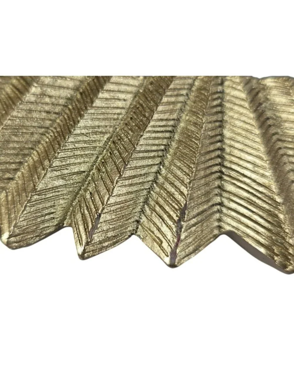 Gold Chevron Leaf Photo Frame 5x7 Concepts In Time  sunburst Table decor